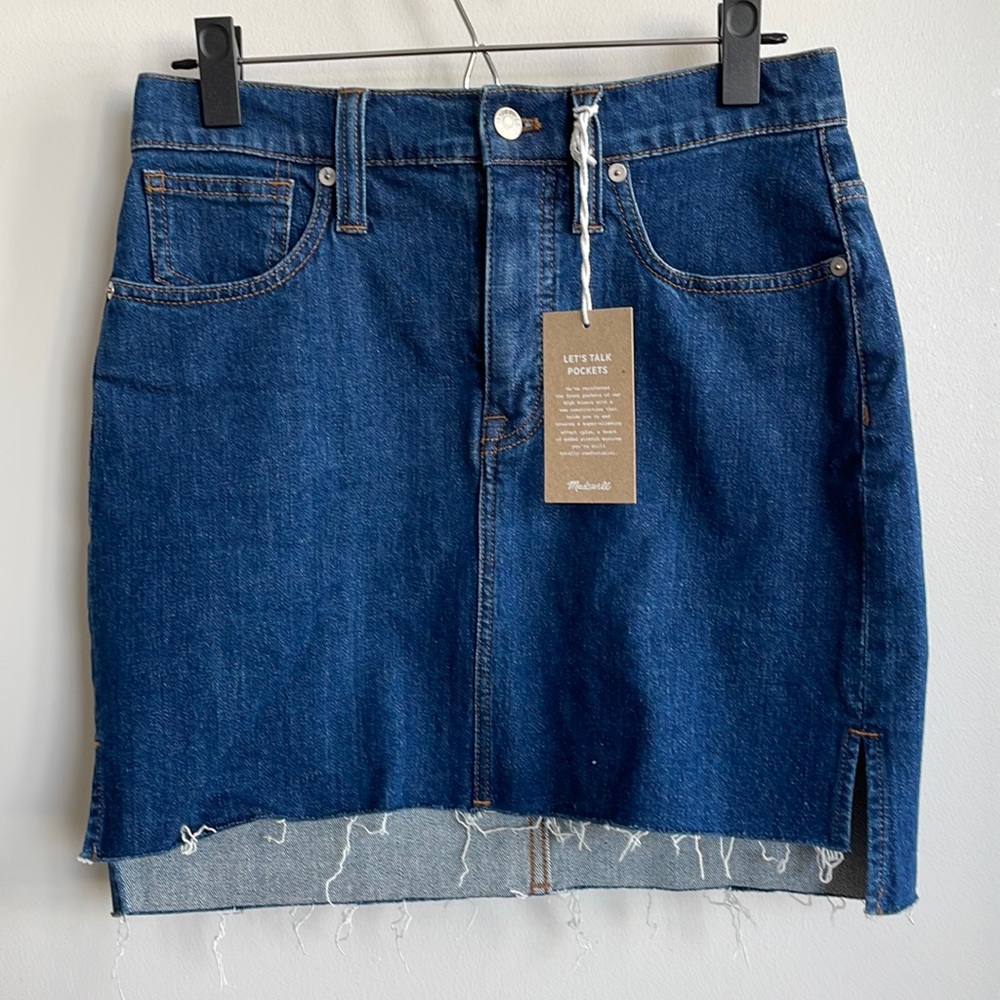 New with Tags - Madewell Cutoff Denim Mini Skirt - Women’s Size 26